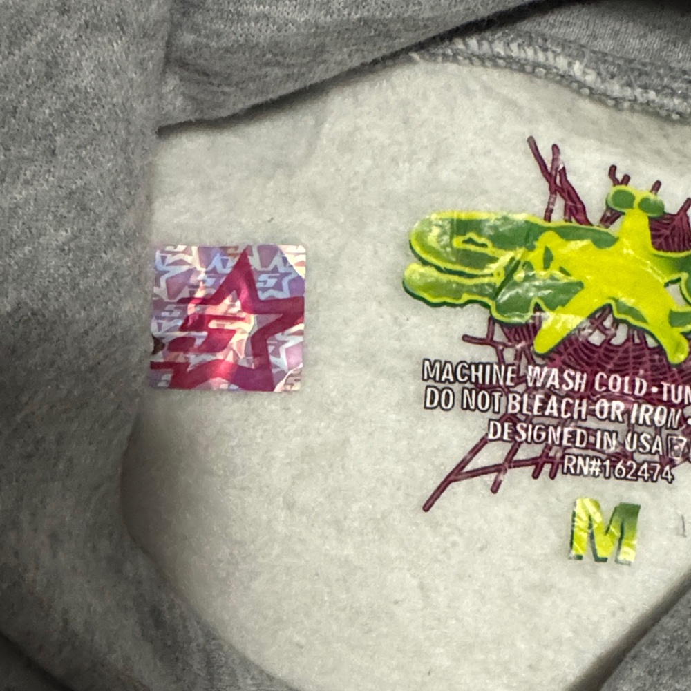 Gray Hoodie with White Star Design - Picture 6 of 9
